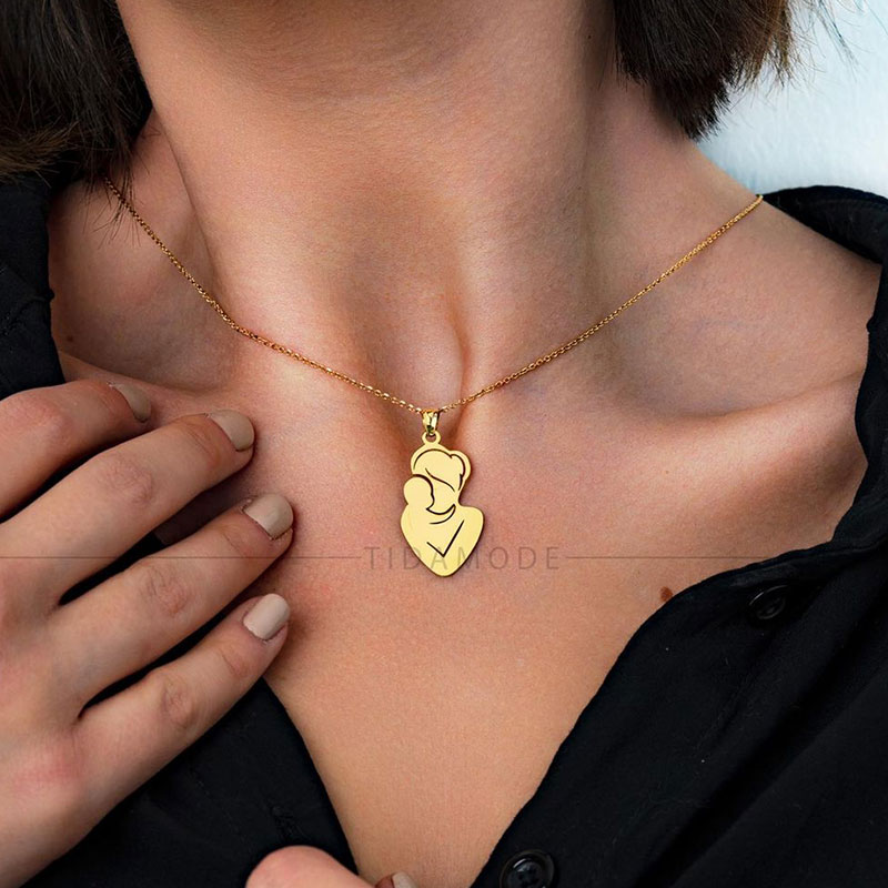 پلاک طلا مادر کد T194 پلاک طلا مادر کد T194