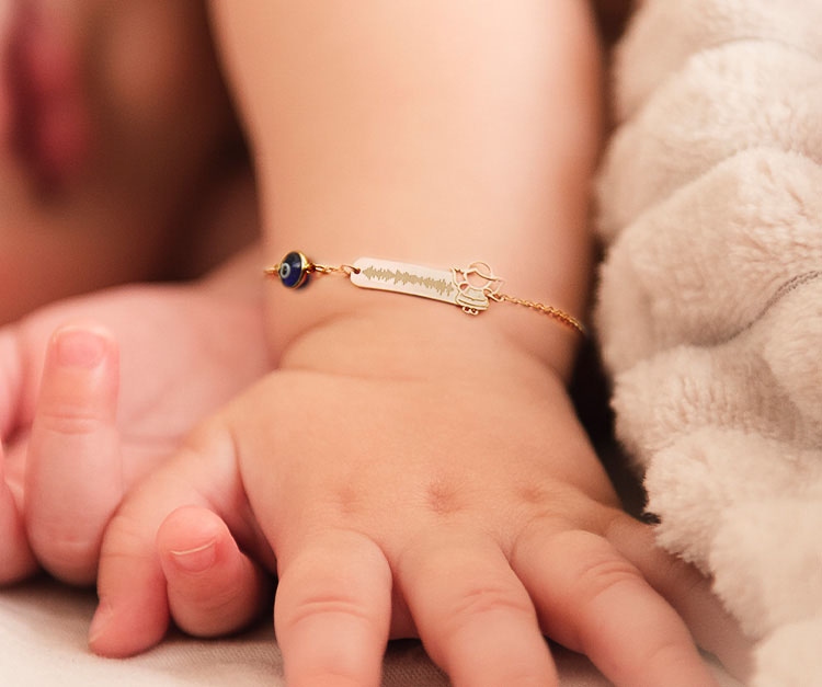 دستبند طلا نوزادی