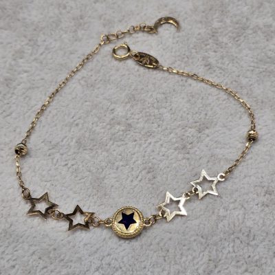 دستبند طلا زنجیری ستاره نشان