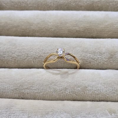 انگشتر زنانه طلا الماس نشان