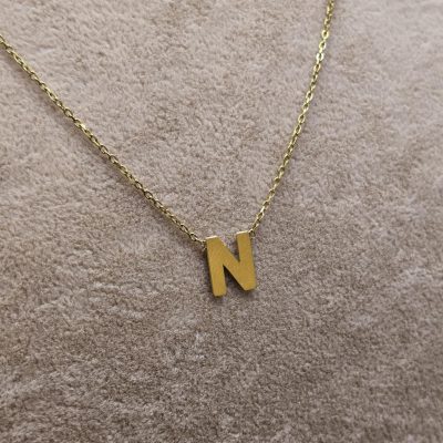 گردنبند طلا حرف N